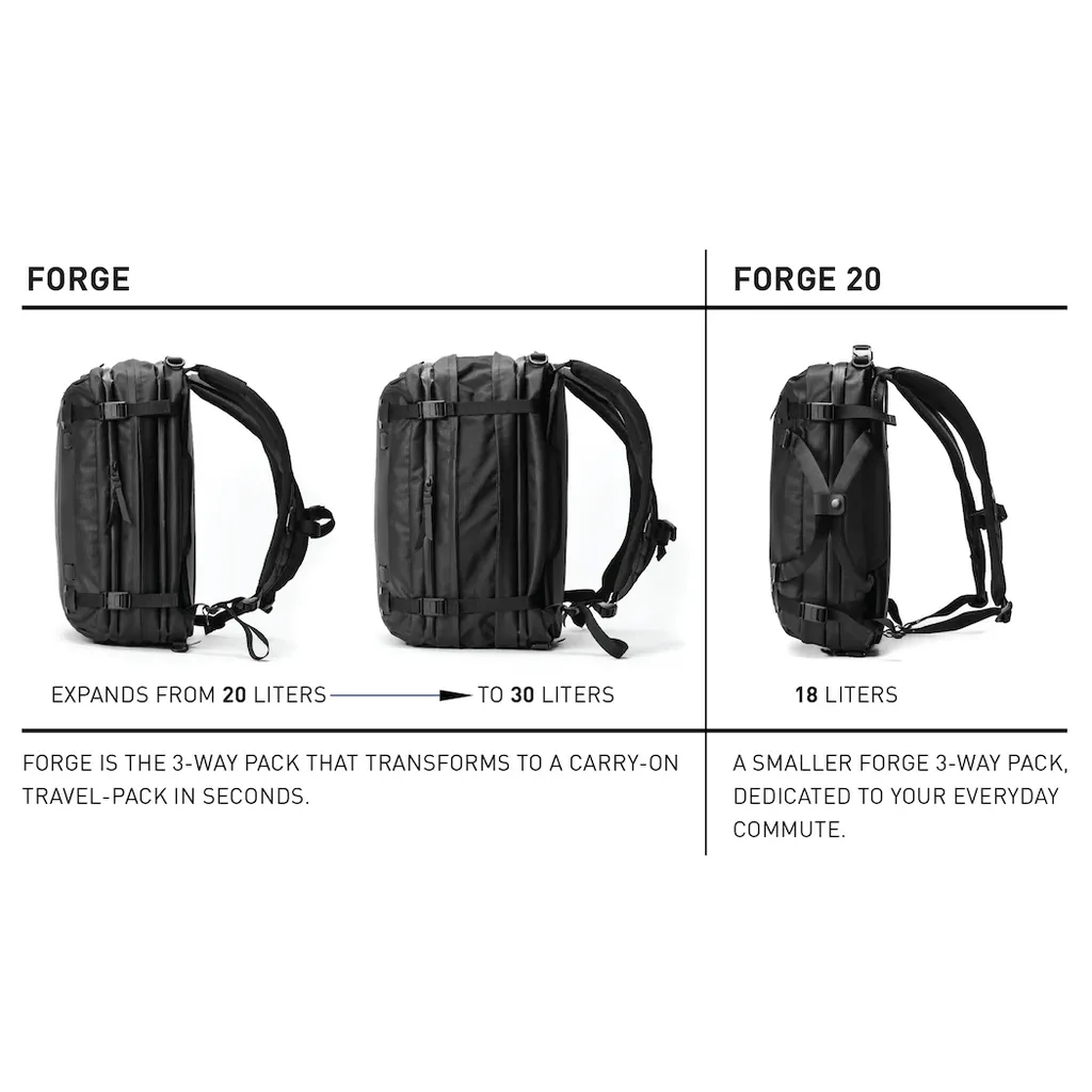 FORGE 20 MAX - JET BLACK