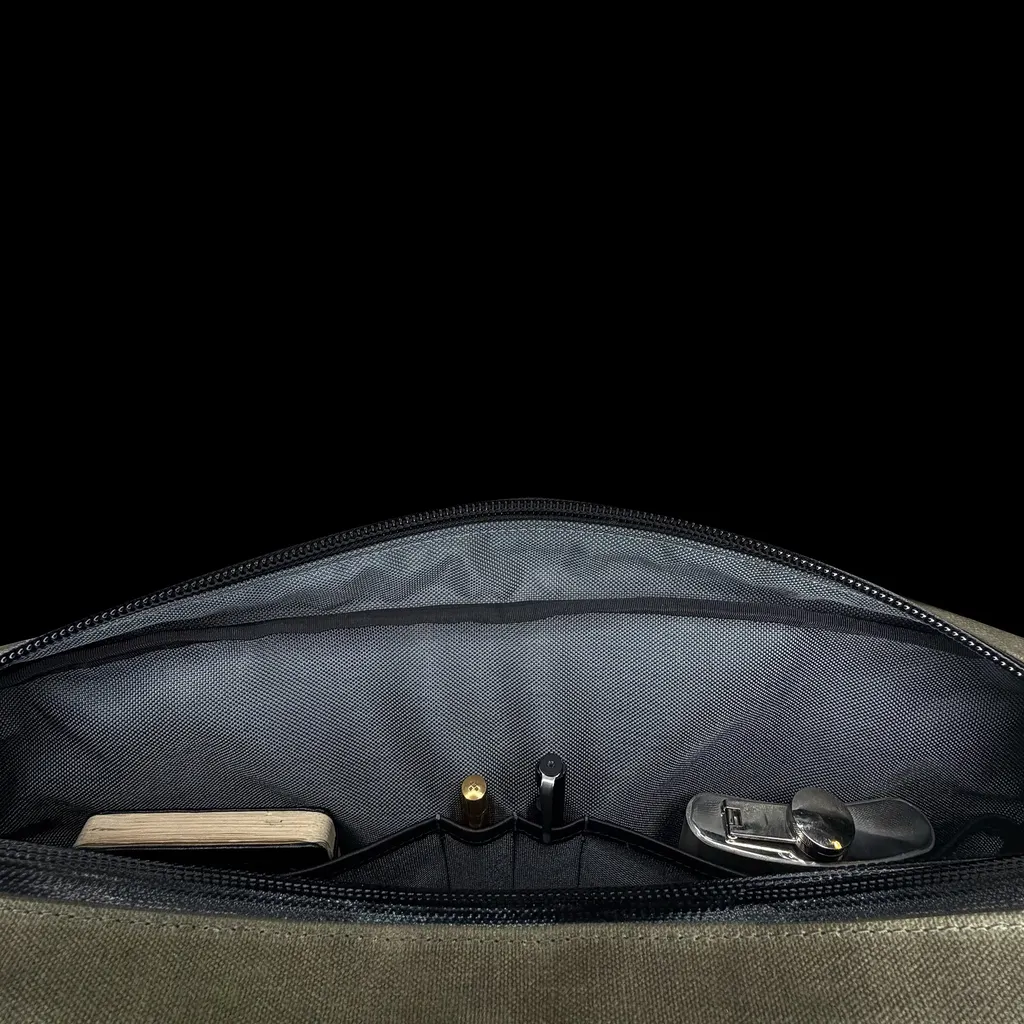 Defender Briefcase Olive Drab TexWax™ x Silver Lining Cordura