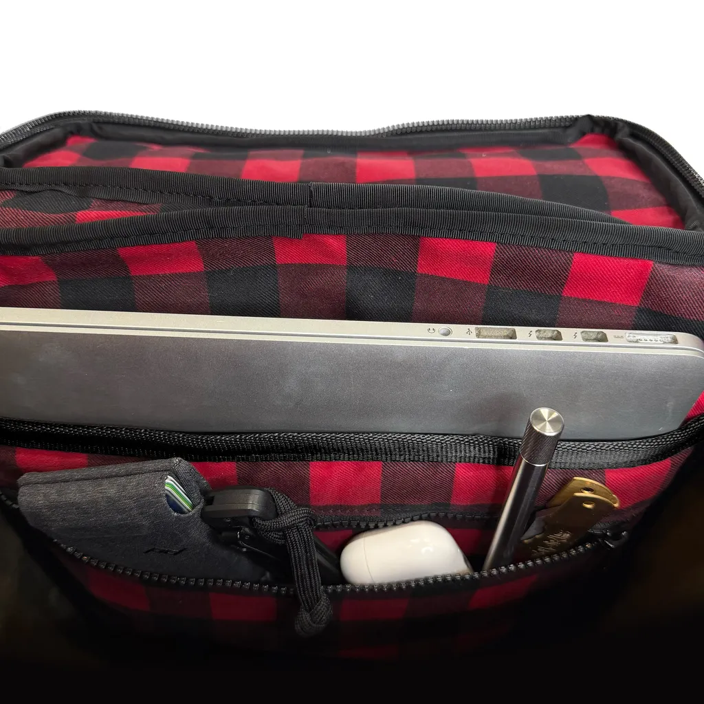 Menace Backpack 2.0 / Olive Drab TexWax™ x TexWax™ Buffalo Plaid Wax Canvas
