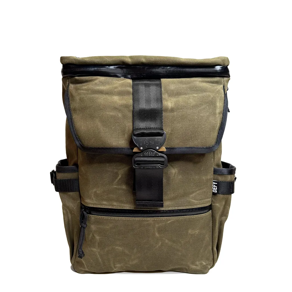 Menace Backpack 2.0 / Olive Drab TexWax™ x TexWax™ Buffalo Plaid Wax Canvas