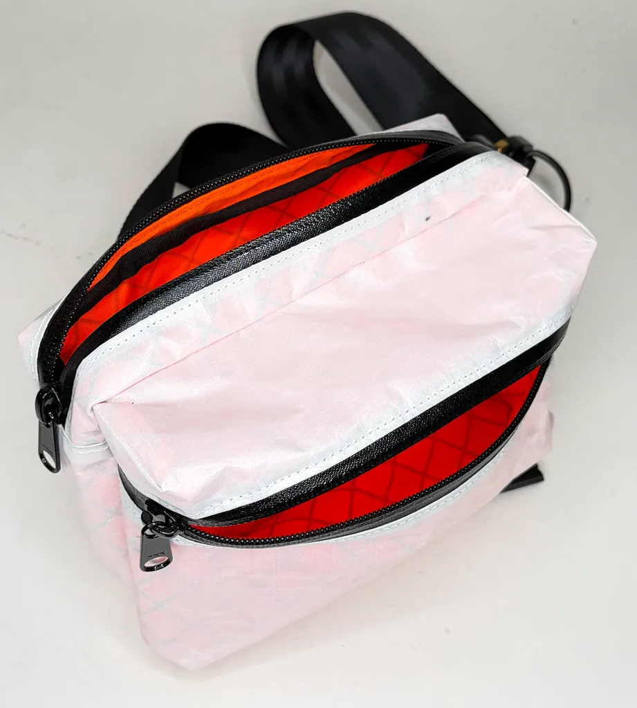 The Parker Pack 2.0 / White Dyneema® x 'Fire Edition' ECOPAK™ EPX Blaze Orange / Slight Spot on front