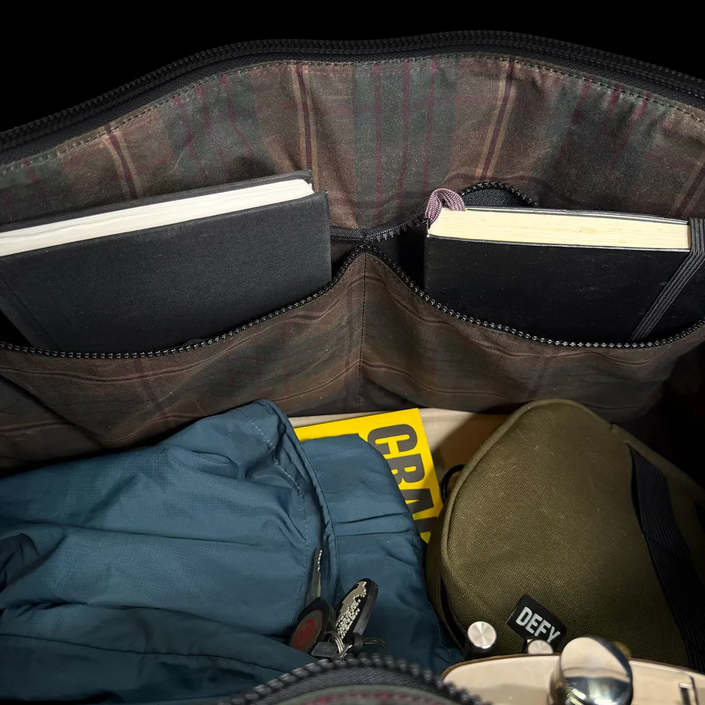The Rover Backpack / Olive Drab TexWax™ x TexWax™ Autumn Plaid Wax Canvas
