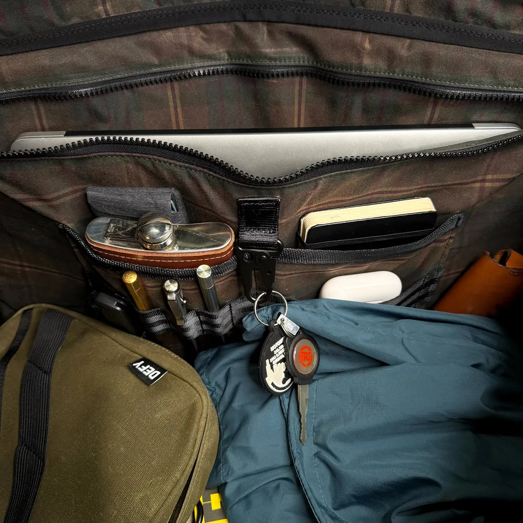 The Rover Backpack / Olive Drab TexWax™ x TexWax™ Autumn Plaid Wax Canvas