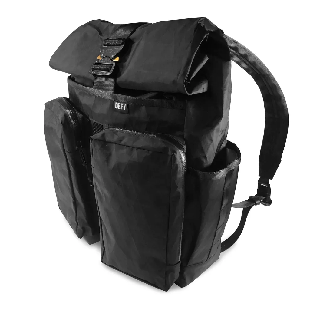 VerBockel 'Day Pack' Roll Top Backpack 2.0 Black X-Pac / Low Stock