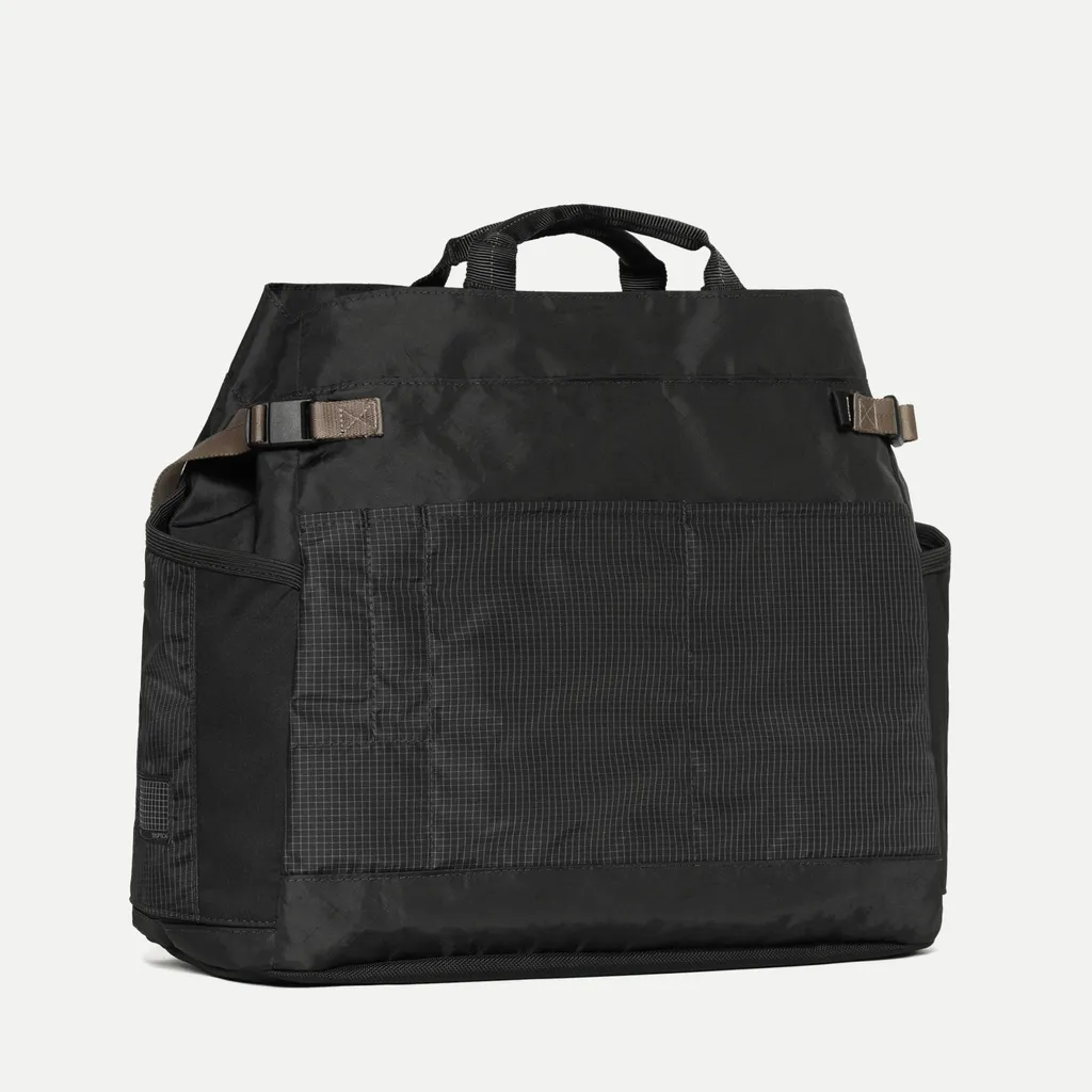 Cinch Tote - ECOPAK - Black/Grid